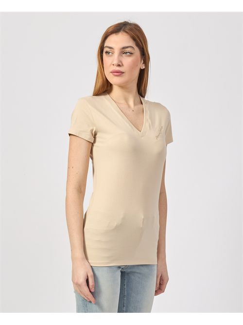 T-shirt donna Armani Exchange con scollo a V ARMANI EXCHANGE | XW000600-AF10355U1092